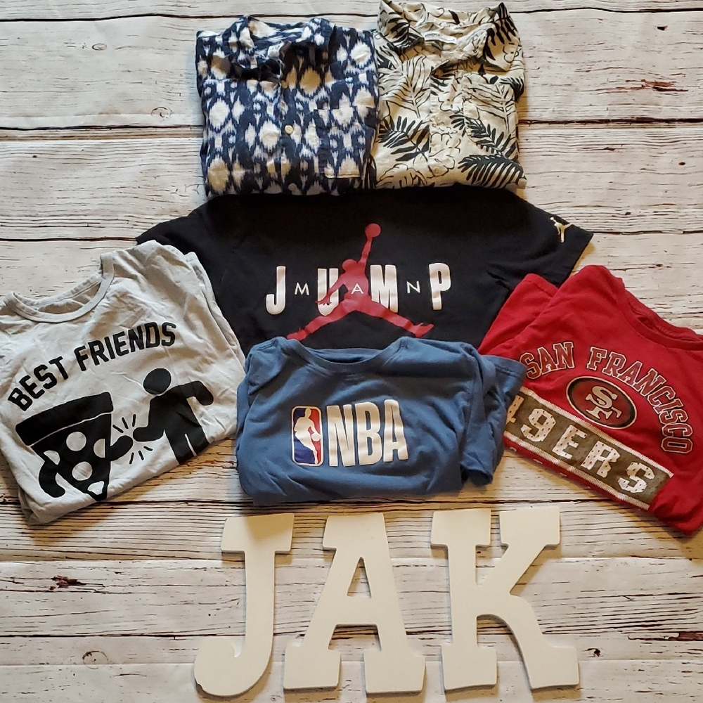 BOYS SHORT SLEEVE BUNDLE (JORDAN, NINERS, ETC)